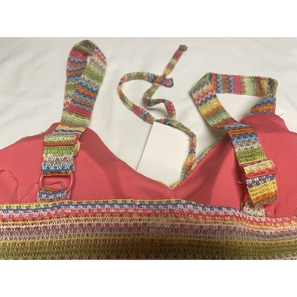 Derek Heart Size Crochet Knit Tank & Shorts Set L 11/13 BoHo Hippie Retro New - Picture 10 of 15